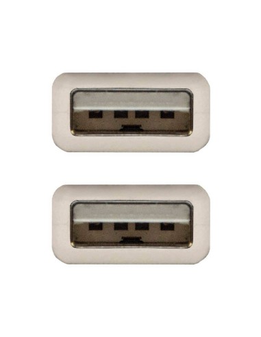 Cable usb nanocable 2.0 tipo a/m-a/m color gris...