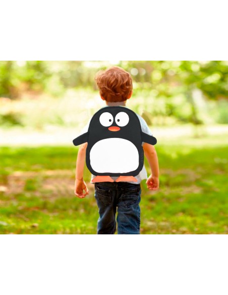 Mochila escolar liderpapel infantil neopreno pinguino