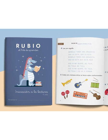 Cuaderno rubio iniciacion a la lectura + 5 años