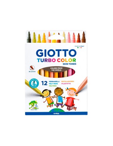 Rotulador giotto turbo color skin tones lavable...
