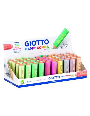 Goma de borrar giotto happy gomma pastel forma...