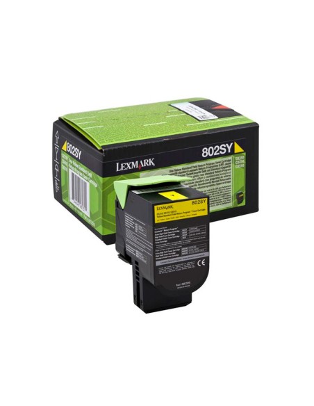 Toner laser lexmark 80c2sye amarillo 2000 paginas