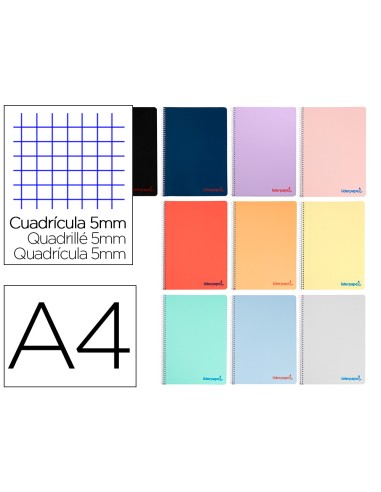 Cuaderno espiral liderpapel a4 wonder tapa...