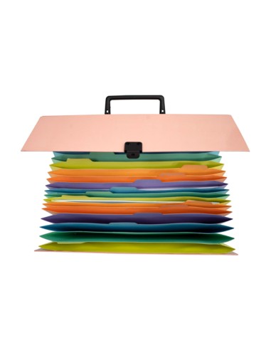 Maletin exacompta aquarel con fuelle carton...