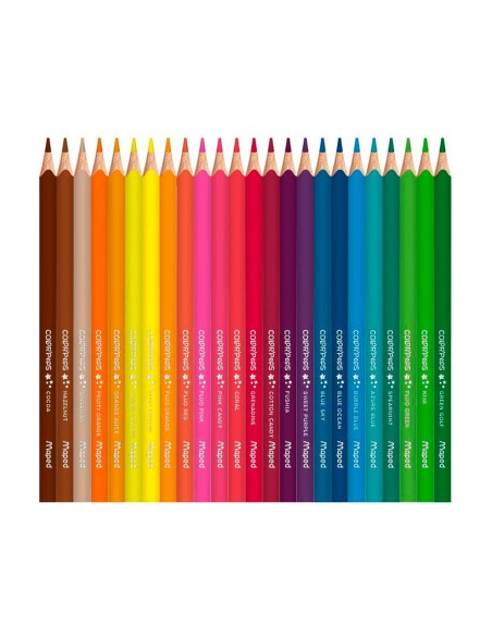 Lapices de colores maped color peps star caja de 72 colores surtidos
