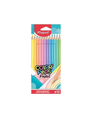 Lapices de colores maped color peps caja de 12...