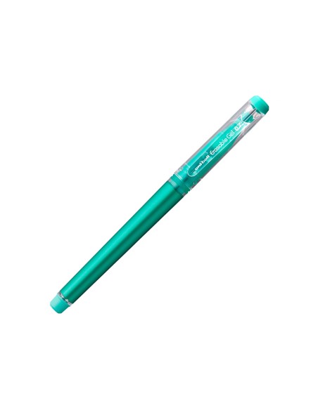 Rotulador uni-ball roller uf-222 tinta gel borrable 0,7 mm verde