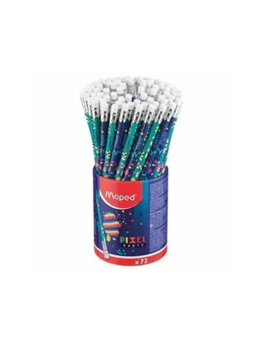 Lapices de grafito maped pixel party hb con...