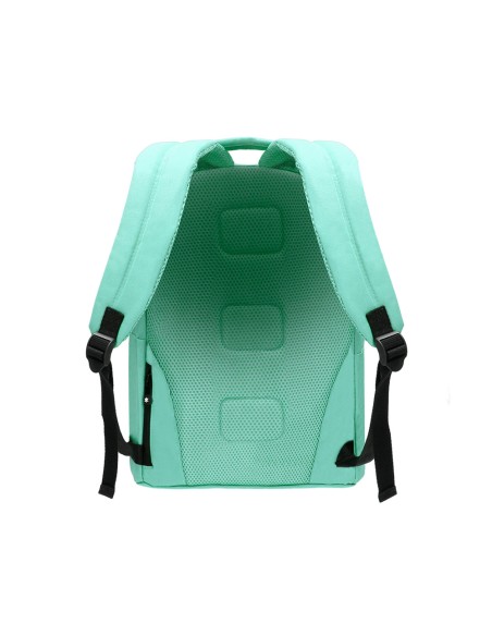 Mochila antartik con asa y bolsillos con cremallera color verde menta 310x160x410 mm