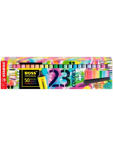 Rotulador stabilo boss fluorescente 70 deskset...