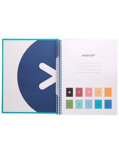 Cuaderno espiral a4 micro antartik tapa forrada...