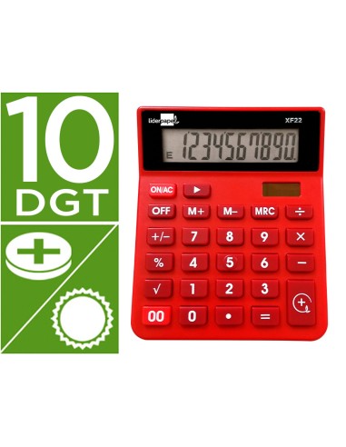 Calculadora liderpapel sobremesa xf22 10...