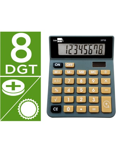 Calculadora liderpapel sobremesa xf18 8 digitos...