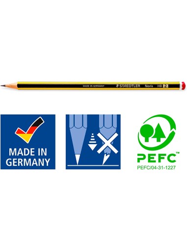Lapices de grafito staedtler noris n.2 hb...