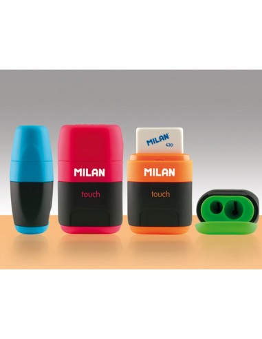 Sacapuntas milan compact touch duo plastico 2...