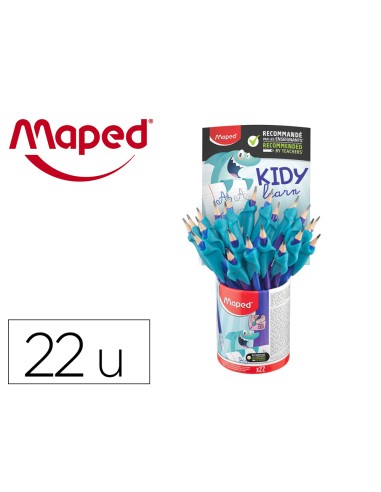 Lapices de grafito maped hb con goma borrar +...