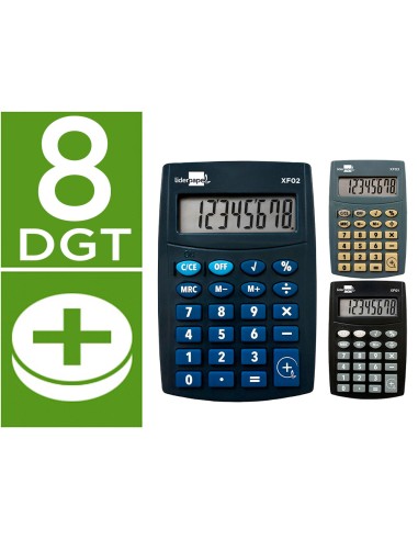 Calculadora liderpapel bolsillo xf04 8 digitos...