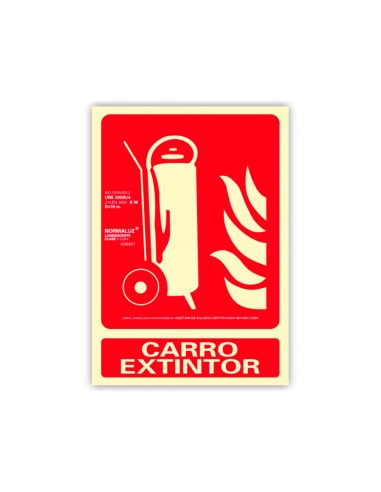 Pictograma archivo 2000 carro extintor pvc rojo...
