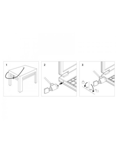 Cable de seguridad ewent para portatil con 2...
