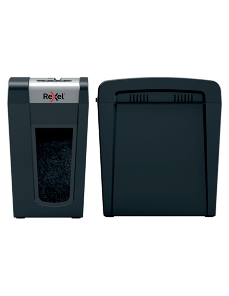 Destructora de documentos rexel secure mc6-sl eu capacidad 6 hojas grapas clips tarjetas y cd 18 l