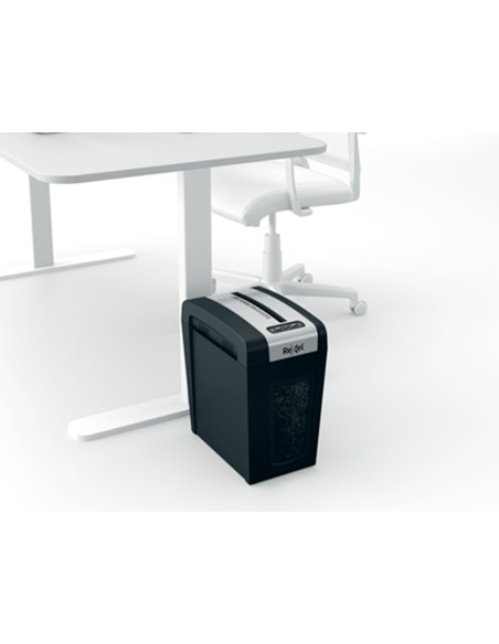 Destructora de documentos rexel secure mc6-sl eu capacidad 6 hojas grapas clips tarjetas y cd 18 l