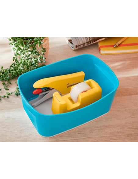 Portarrollo sobremesa leitz cosy plastico para cintas 33 m color amarillo