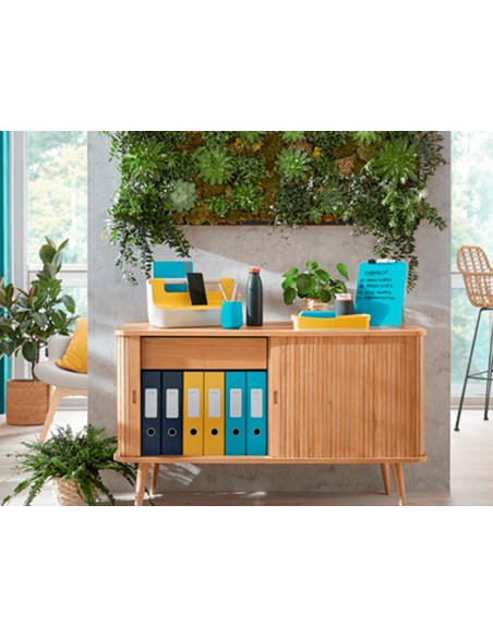 Bandeja sobremesa plastico leitz cosy set de 2 unidades gris 274x81x407 mm