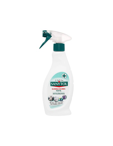 Quitaolor desinfectante sanytol para textil con pulverizador bote de 500 ml