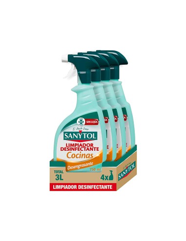Limpiador desinfectante sanytol para cocinas...