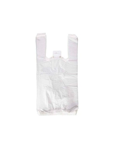 Bolsa camiseta reciclada 70% blanca 50 mc 48x60...