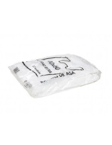 Bolsa camiseta reciclada 70% blanca 50 mc 48x60...
