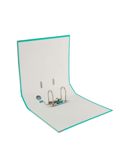 Archivador de palanca elba top carton compacto polipropileno con rado din a4 lomo de 80 mm ice mint