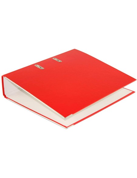 Archivador de palanca elba top carton compacto polipropileno con rado din a4 lomo de 80 mm rojo