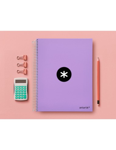 Cuaderno espiral a4 micro antartik tapa forrada...