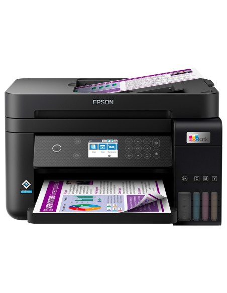 Equipo multifuncion epson ecotank et-3850 tinta 15 ppm bandeja 250 hojas escaner copiadora impresora