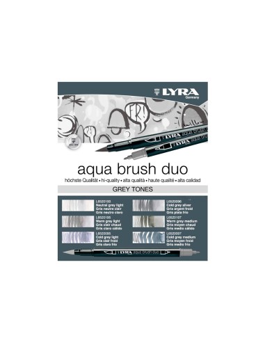 Rotulador lyra aqua brush acuarelable doble...