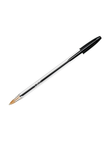 Boligrafo bic cristal original tinta negra bolsa de 5 unidades