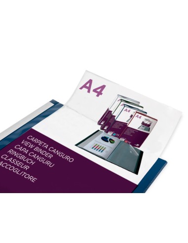 Carpeta liderpapel 60 fundas canguro pp din a4...