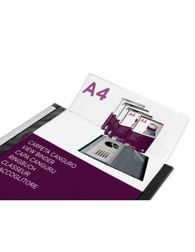Carpeta liderpapel 60 fundas canguro pp din a4...