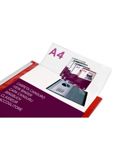 Carpeta liderpapel 30 fundas canguro pp din a4...