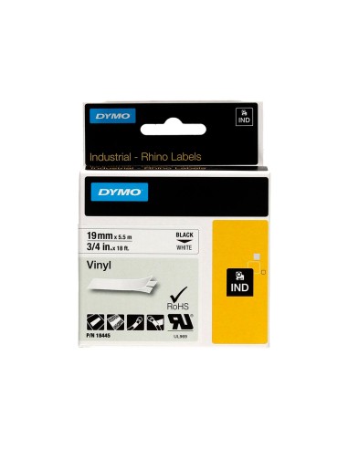 Cinta dymo vinilo blanco 19mm x 5,5mt para...