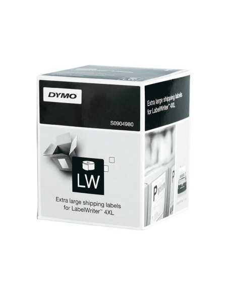 Etiqueta adhesiva dymo labelwriter para envio 104x159 mm blanca para impresoras 4xl/5xl rollo de 220 unidades