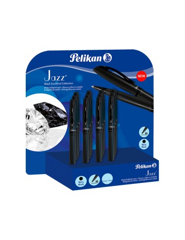 Boligrafo pelikan jazz black diamond expositor...