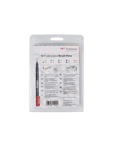 Rotulador tombow fudenosuke tinta base de agua...