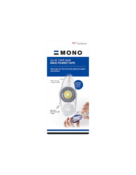 Recambio cinta adhesiva tombow maxi power tape permanente pn-ip 16 m x 8,4 mm