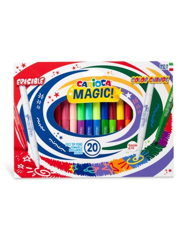 Rotulador carioca magic borrable caja de 20...