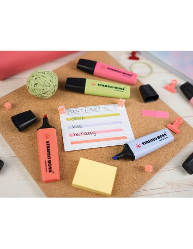 Rotulador stabilo boss fluorescente 70 pastel...