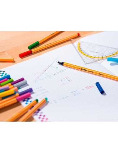 Rotulador stabilo punta de fibra point 88 color...