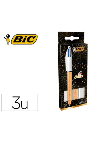 Boligrafo bic cuatro colores set regalo 50...