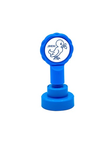 Sello artline emoticono bien color azul 22 mm...
